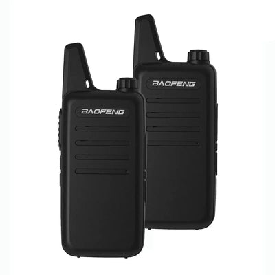 2pcs Baofeng VT-C2 FRS/PMR Hiking Mini Two Way Radio 2 Watt Walkie Talkie for Christmas Gift black / US