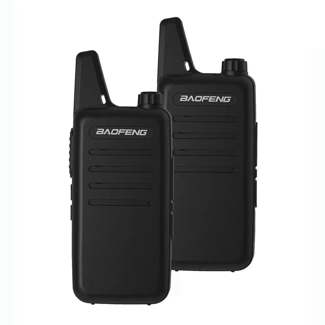 2pcs Baofeng VT-C2 FRS/PMR Hiking Mini Two Way Radio 2 Watt Walkie Talkie for Christmas Gift black / US