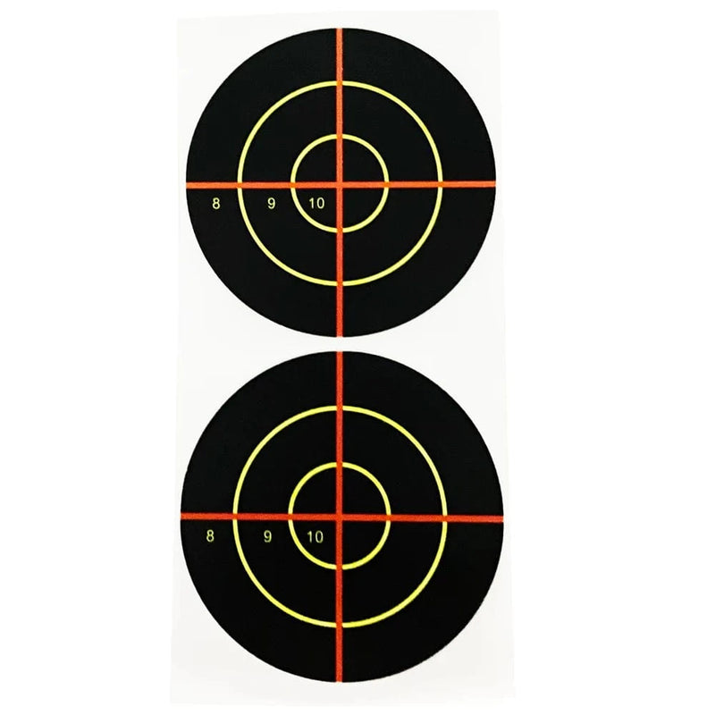 3"/7.50cm Self-Adhesive Splatter Splash & Reactive(Colors Impact) Shooting Sticker Targets(Red Cross) 100Pcs per Pack