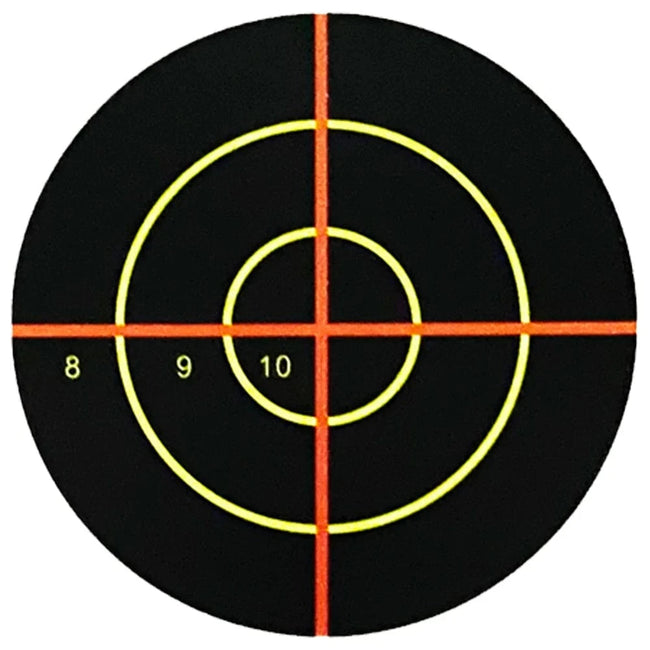 3"/7.50cm Self-Adhesive Splatter Splash & Reactive(Colors Impact) Shooting Sticker Targets(Red Cross) 100Pcs per Pack