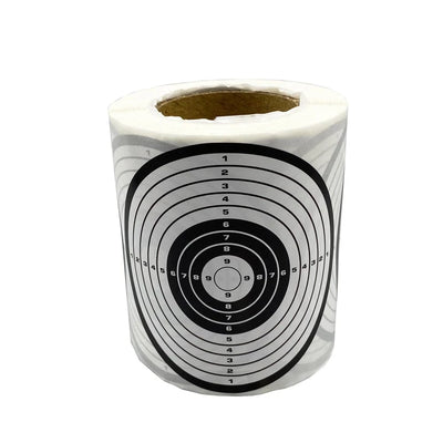 3" Black and White Shooting Target Sticker in 200 Pcs/Roll suitable for target shooting of air pellet gun & Steel or Plastic BBs 1-10 bullseye