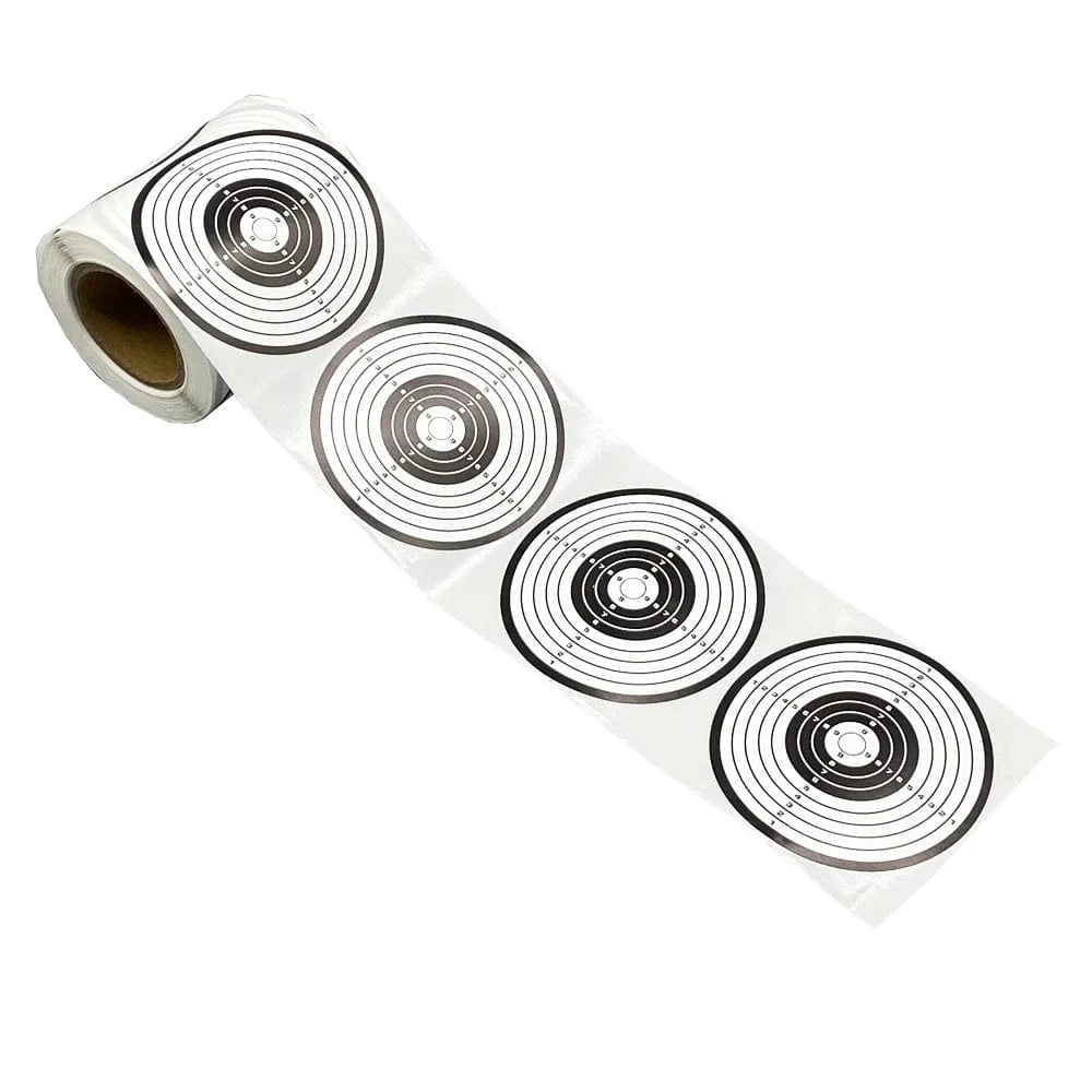 3" Black and White Shooting Target Sticker in 200 Pcs/Roll suitable for target shooting of air pellet gun & Steel or Plastic BBs