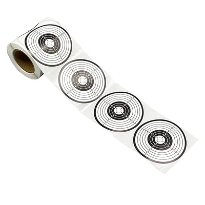 3" Black and White Shooting Target Sticker in 200 Pcs/Roll suitable for target shooting of air pellet gun & Steel or Plastic BBs