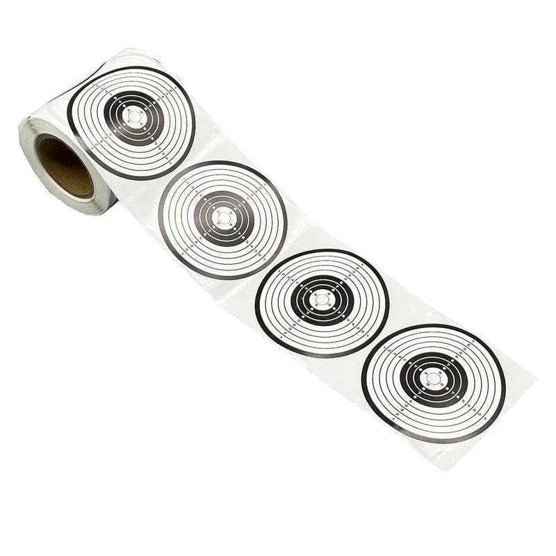 3" Black and White Shooting Target Sticker in 200 Pcs/Roll suitable for target shooting of air pellet gun & Steel or Plastic BBs