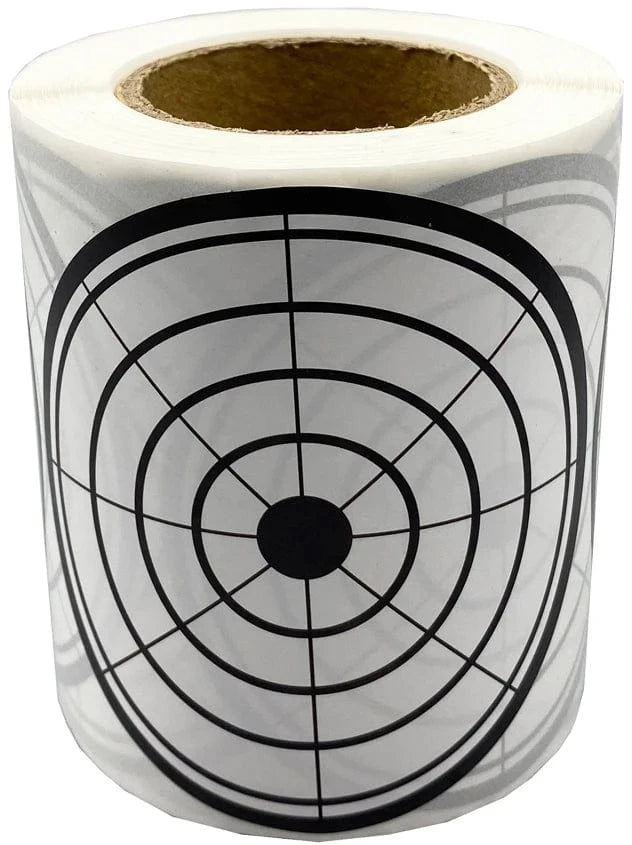 3" Black and White Shooting Target Sticker in 200 Pcs/Roll suitable for target shooting of air pellet gun & Steel or Plastic BBs Pizza
