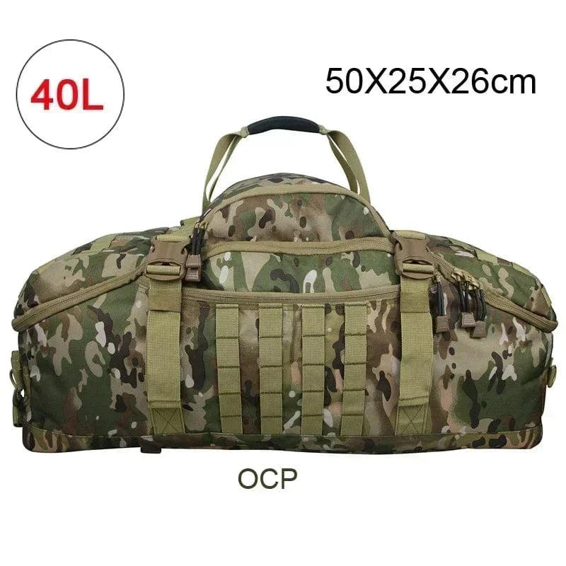 35L 50L 80L Outdoor Mountaineering Bag Molle Tactical Backpack Large Duffel Bag Hiking Camping Travel Bags 40L CP / spain
