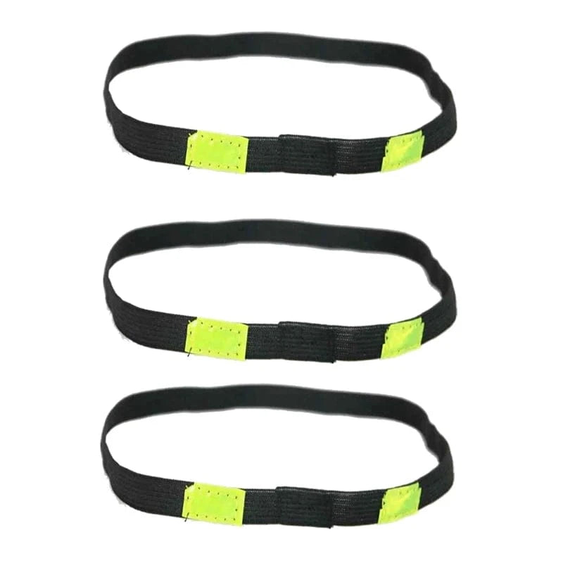 3pcs Helmet Special Luminous Cat Eye Band Reflective Elastic Band For M1 M88 MICH Outdoor Climbing Combat Games Helmet Accessory Black