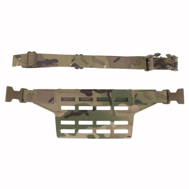 4-grid Waist Bag Adapter Board Equipped With 4 Columns Of MOLLE Mounting Suitable For DIY Outdoor Equipment Camping Accessories