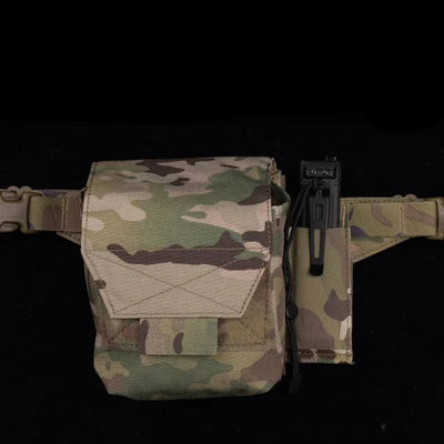 4-grid Waist Bag Adapter Board Equipped With 4 Columns Of MOLLE Mounting Suitable For DIY Outdoor Equipment Camping Accessories