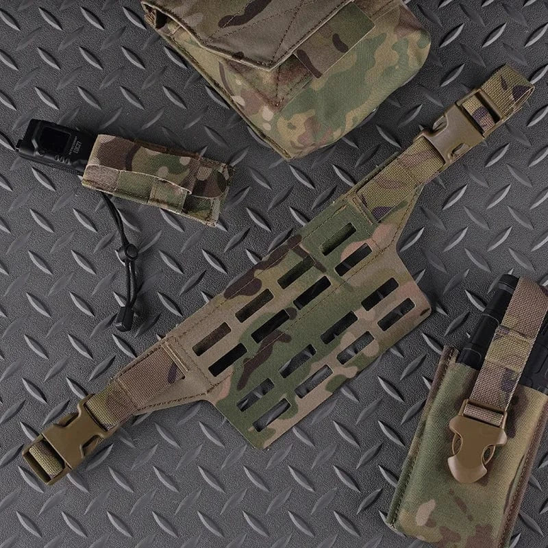 4-grid Waist Bag Adapter Board Equipped With 4 Columns Of MOLLE Mounting Suitable For DIY Outdoor Equipment Camping Accessories