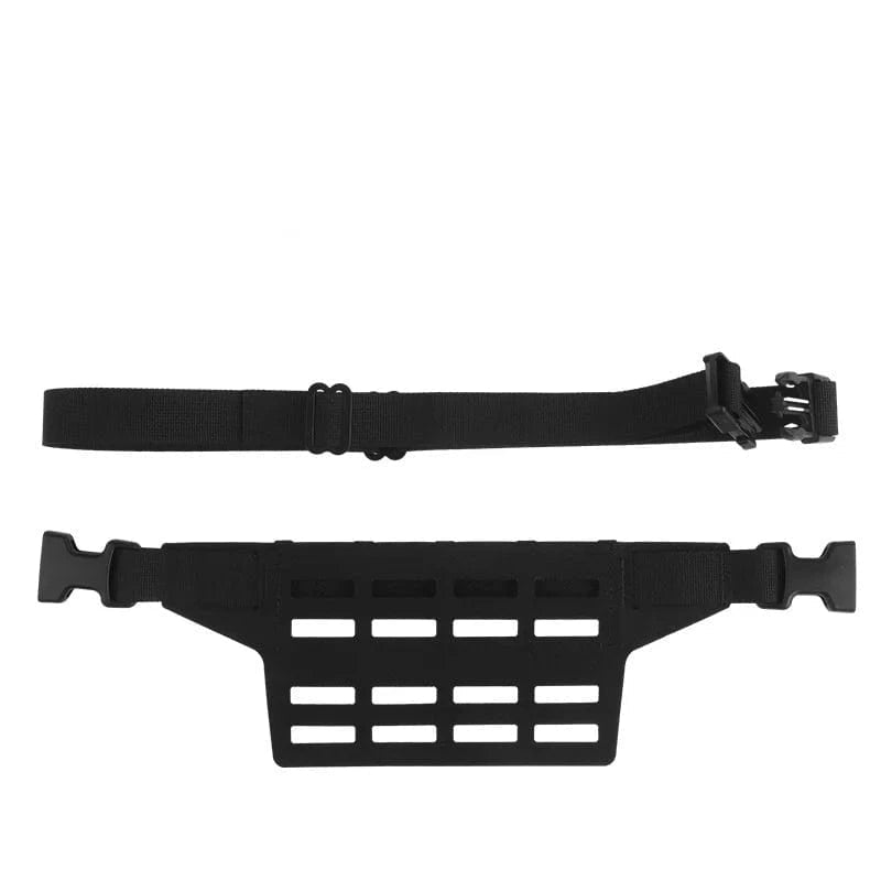 4-grid Waist Bag Adapter Board Equipped With 4 Columns Of MOLLE Mounting Suitable For DIY Outdoor Equipment Camping Accessories BP-ACC-02-BK