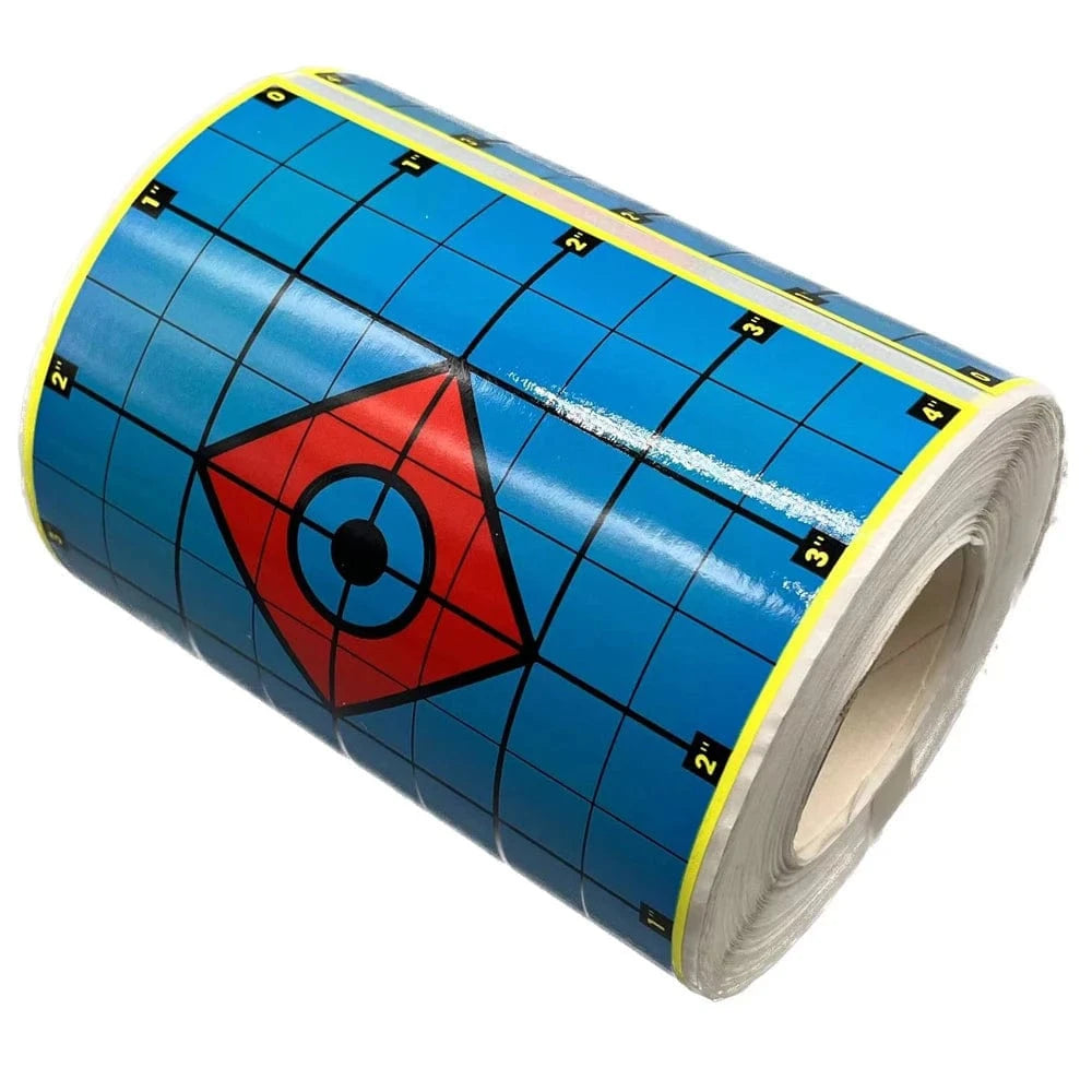 4 Inch 200Pcs Hot Selling Grid Diamond Background Splatter And Color-impact Shooting Target Paper Sticker