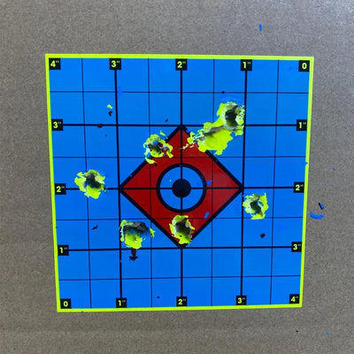 4 Inch 200Pcs Hot Selling Grid Diamond Background Splatter And Color-impact Shooting Target Paper Sticker