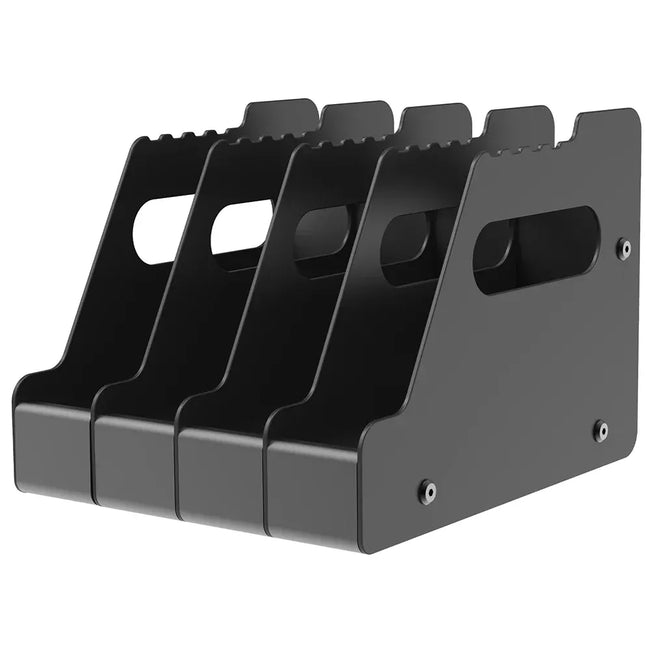4 Slots Gun Rack Plastic Pistol Rack Handgun Display Stand Pistols Holder Gun Safe Cabinet Storage for Hunting Gun Accessories 4 Slots