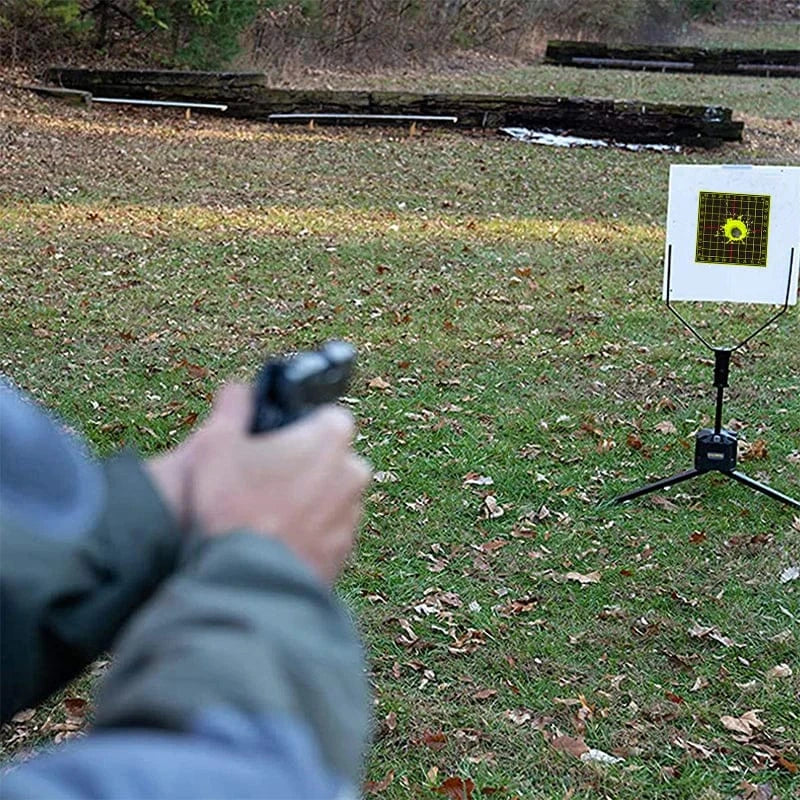 4inch Checkered Splash Shooting Practice Fluorescent Target Stickers 100Pcs Shooting Target Training Supplies Stickers Fluorescent Color Coated Label (Can Be Used for Real Guns to Practice with Air Gun Practice) Shooting Hall 00257