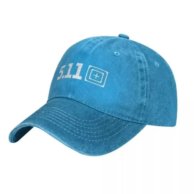 5 11 Tactical Fashion Baseball Cap Peaked Men's Hat Women's Hats Blue / One Size