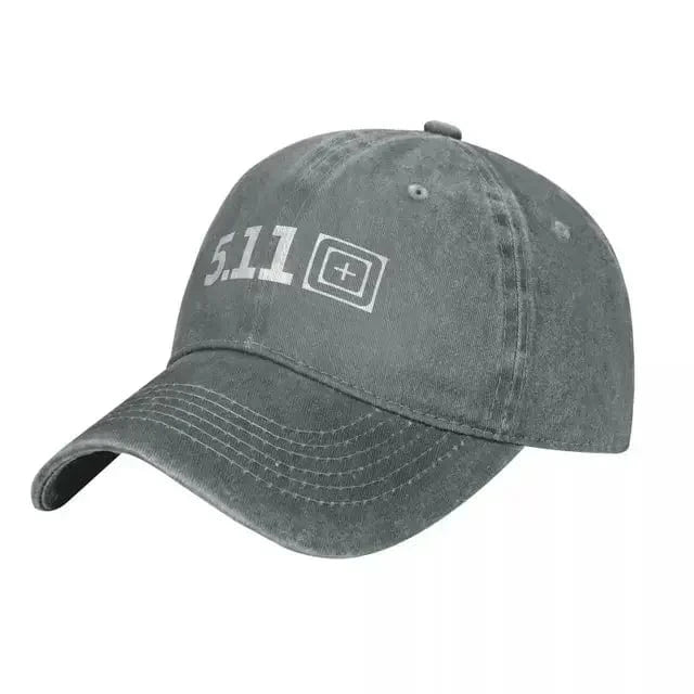 5 11 Tactical Fashion Baseball Cap Peaked Men's Hat Women's Hats GRAY / One Size