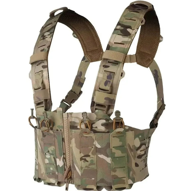 500D Nylon SF Hunting Vest for Men Adjustable Molle H-harness Chest Rigs Lightweight Airsoft Vest With M4 AR Magazine Pouch