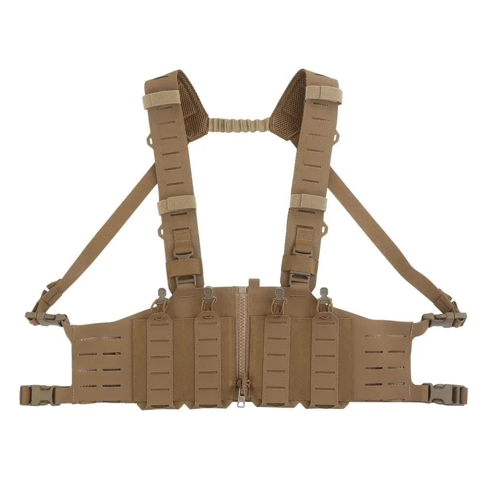 500D Nylon SF Hunting Vest for Men Adjustable Molle H-harness Chest Rigs Lightweight Airsoft Vest With M4 AR Magazine Pouch VE-96 CB