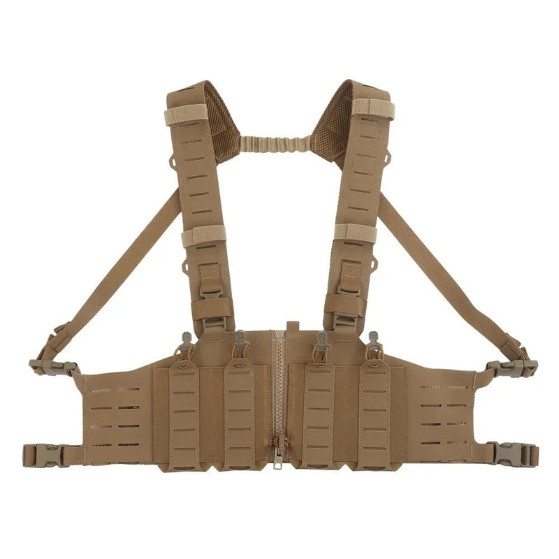 500D Nylon SF Hunting Vest for Men Adjustable Molle H-harness Chest Rigs Lightweight Airsoft Vest With M4 AR Magazine Pouch VE-96 CB