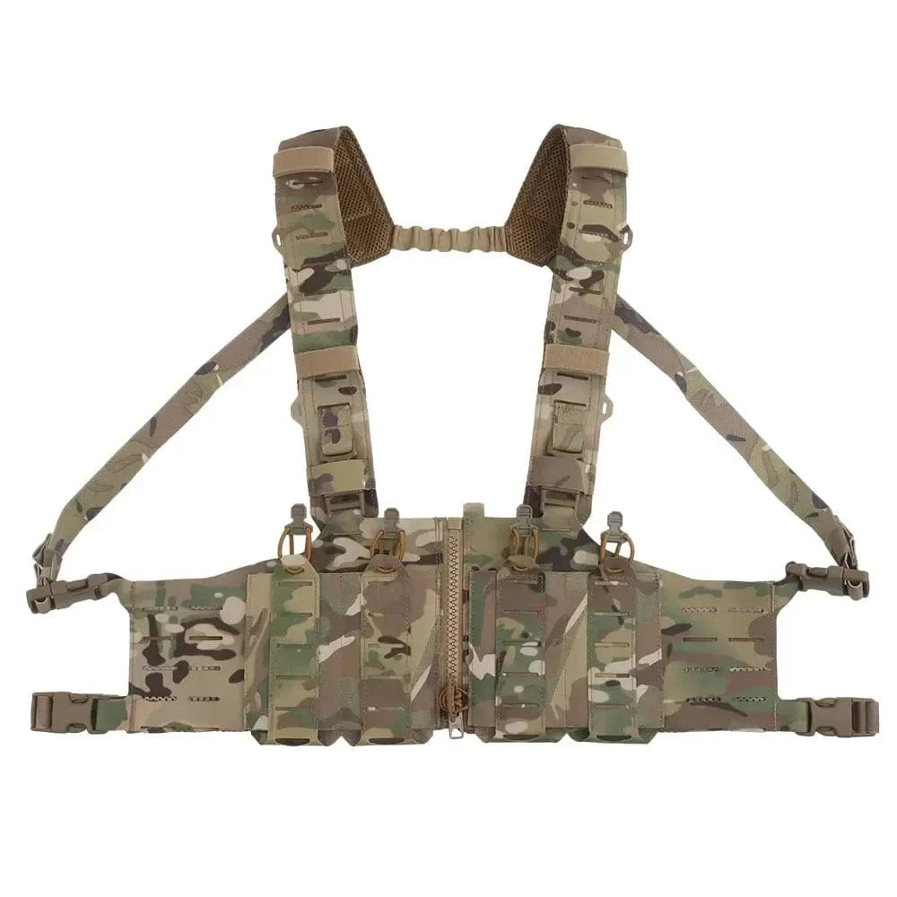 500D Nylon SF Hunting Vest for Men Adjustable Molle H-harness Chest Rigs Lightweight Airsoft Vest With M4 AR Magazine Pouch VE-96 CP