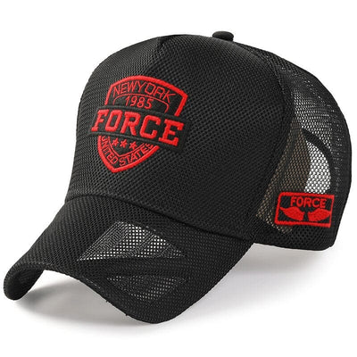 ACTION AIRSOFT 0 Black red / Head 55-59cm 55-59cm 60-65cm Big Head Man Plus Size Baseball Cap Lady Summer 100% Mesh Trucker Hat Male Curved Peak Snapback Hats