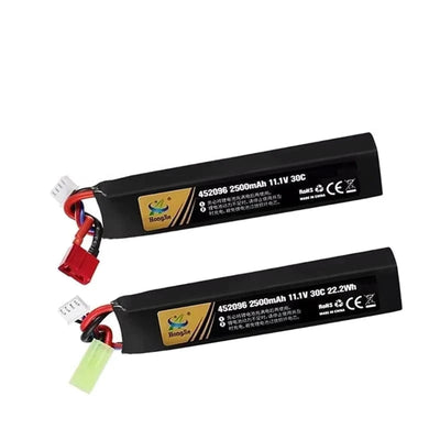 7.4V 11.4V 2500mAh 2800mAh Lipo Battery Split Connection for Water Gun 2S 3S Battery for Airsoft BB Air Pistol Electric Toy Guns