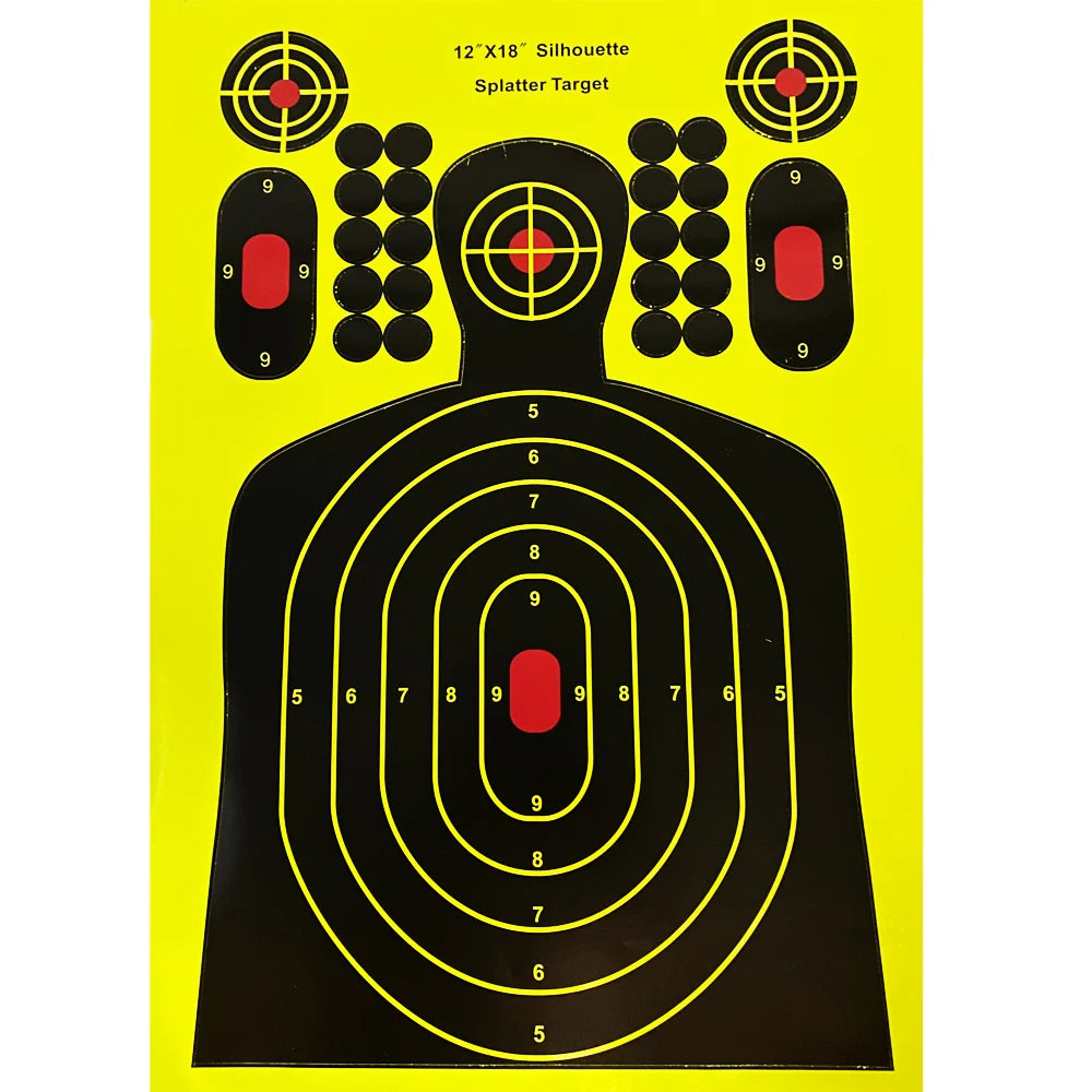 Cibles de tir réactives AIMGAME 30,5x45,7cm 10pcs