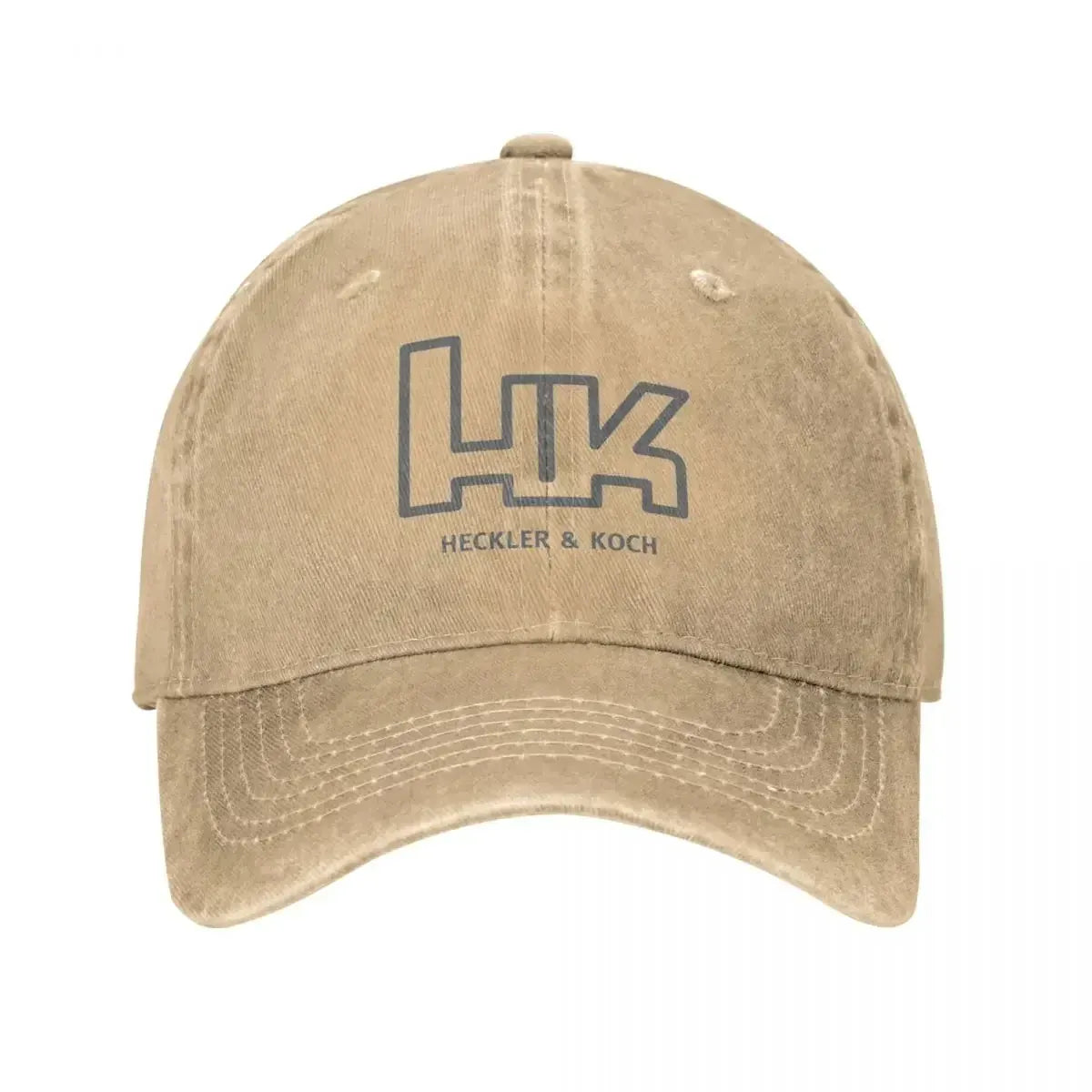 Casquette de baseball rétro Heckler Koch HK pour hommes et femmes, casquette snapback en denim vieilli, casquette de voyage pour toutes les saisons Kaki / Taille unique
