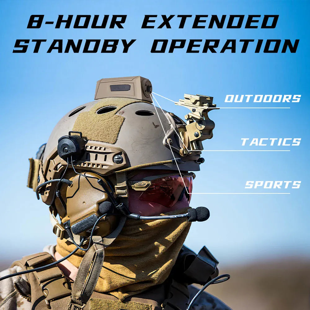 EverWildGear casque tactique caméra Sport de plein air 1080P chasse tir Airsoft CS Wargame cyclisme caméra Cosplay accessoires de film