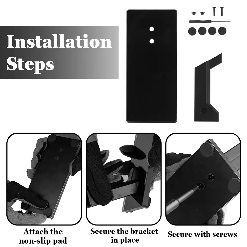 Support de présentation tactique pour pistolet, organisateur sécurisé pour armes à feu avec base antidérapante, support de présentation pour pistolet avec rails