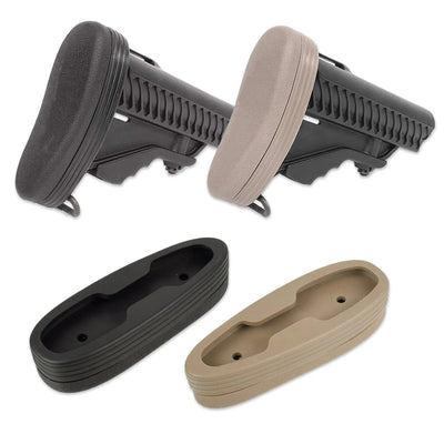 Adjustable Slip-on Rubber AR15 Recoil Pad Non-Slip Rifle Buttstock For Tactical Hunting Gun Butt Stock Protector Extension Black