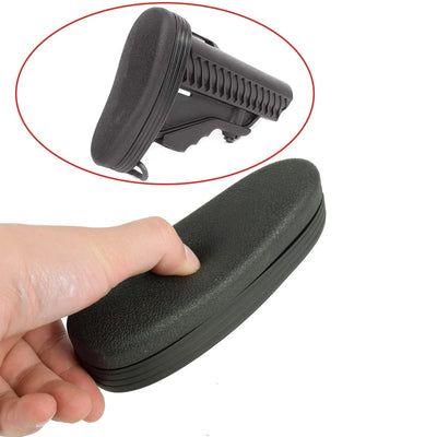 Adjustable Slip-on Rubber AR15 Recoil Pad Non-Slip Rifle Buttstock For Tactical Hunting Gun Butt Stock Protector Extension Black