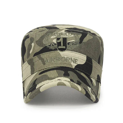 AIRBORNE Airborne Commando Cadet Flat Cap Sun Hat Trucker Caps Dad Hats