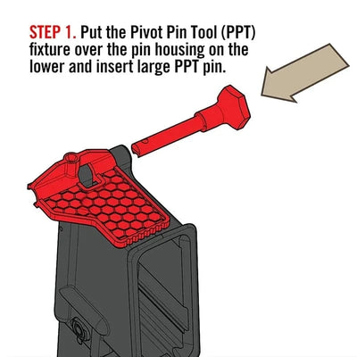 AR15 .223 5.56 Pivot Pin Tool Takedown Dentent Pin Installation Tool Red Hand Tool Accessories Red
