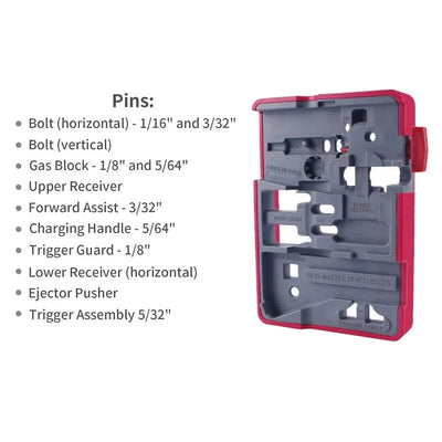 AR15 Master Bench Block Ultra-Tough Construction AR-15 Repair Tools Bench With 4 Magnet Sturdy Non-slip Surface G096