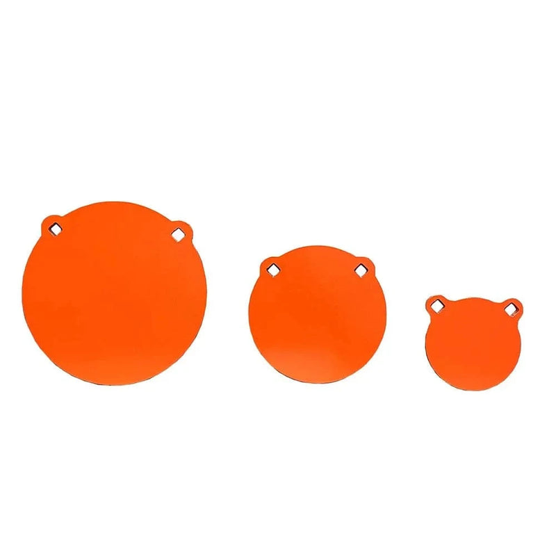 AR500 Steel Shooting Target Thickness: 3/8"(9.53mm) Orange with Two Hangers 6 Inch/15CM