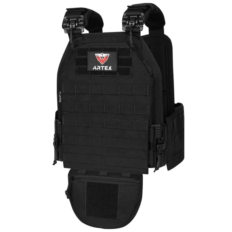 ARTEX Combat Vest Outdoor Hunting Protective Shoulder Adjustable Airsoft Plate Carrier 1000D polyester belly bag tactical vest