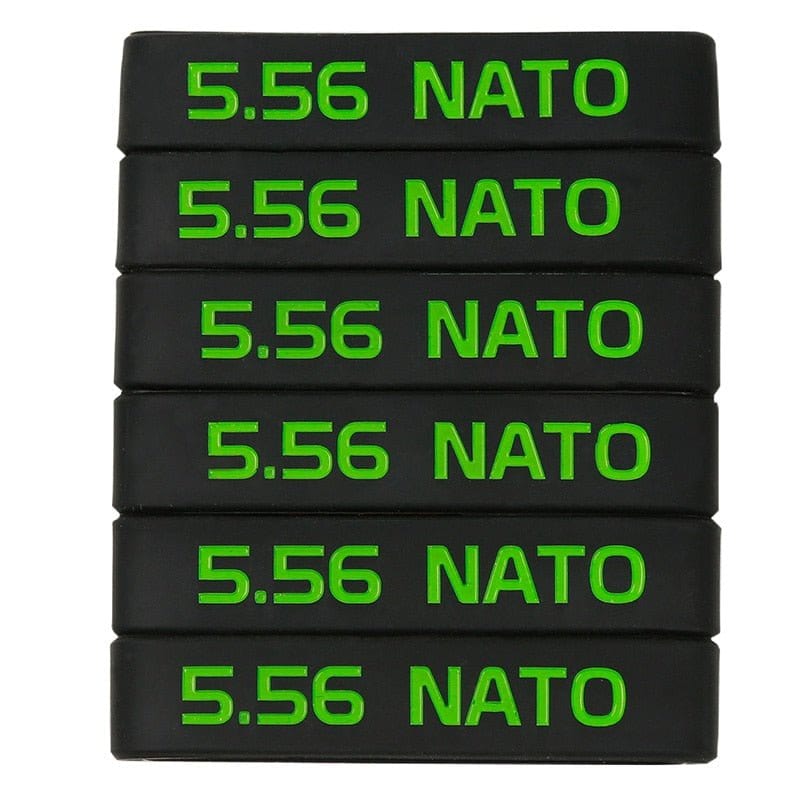 ACTION AIRSOFT 0 5.56 Vert 6 pcs Bande marquage chargeur 6/12 5.56 Nato 300