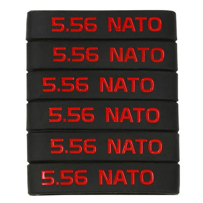 ACTION AIRSOFT 0 5.56 Rouge 6 pcs Bande marquage chargeur 6/12 5.56 Nato 300