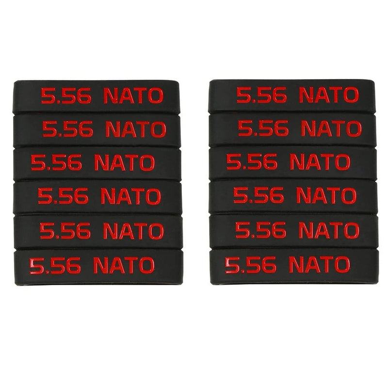 ACTION AIRSOFT 0 5.56 Rouge 12 pcs Bande marquage chargeur 6/12 5.56 Nato 300