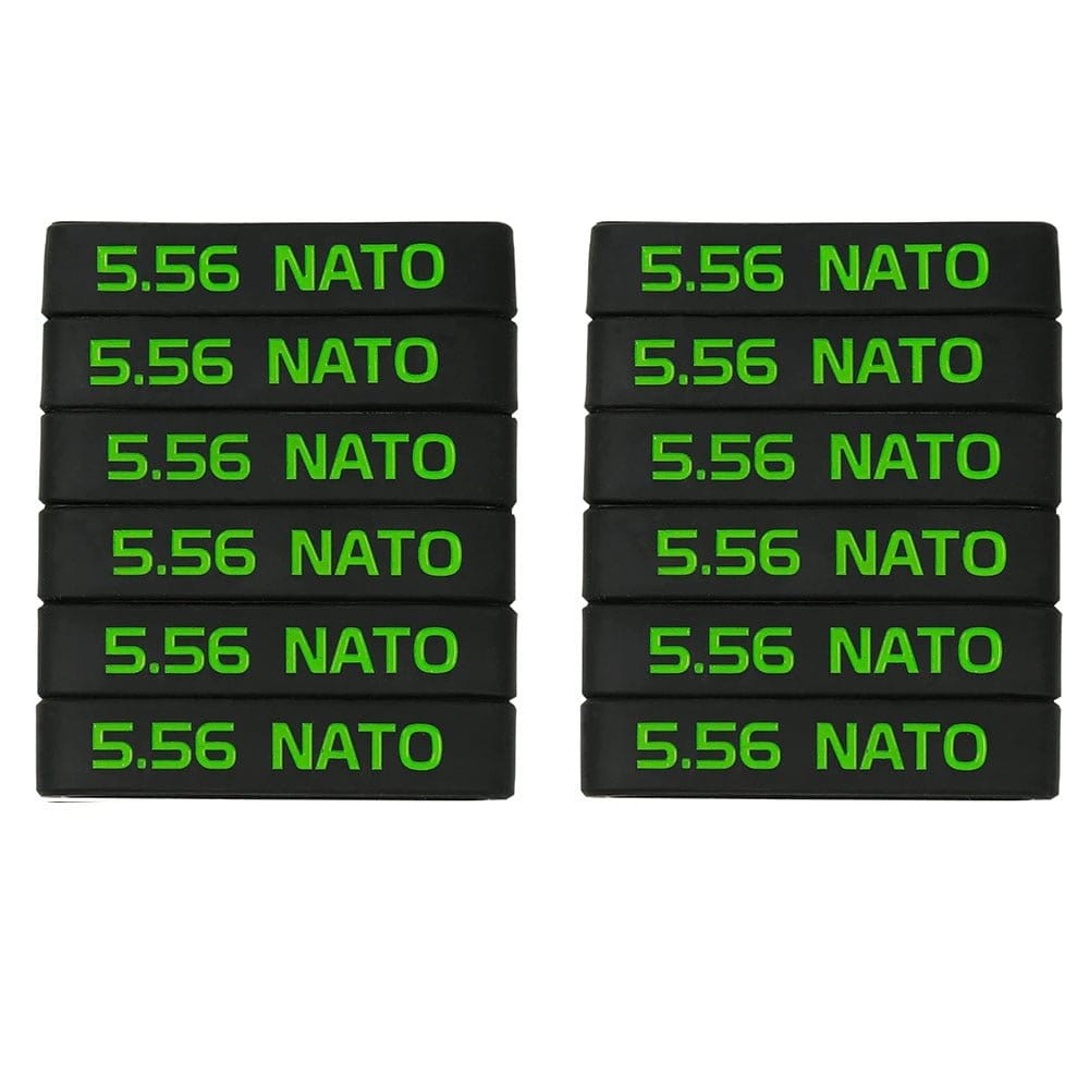 ACTION AIRSOFT 0 5.56 Vert 12 pcs Bande marquage chargeur 6/12 5.56 Nato 300