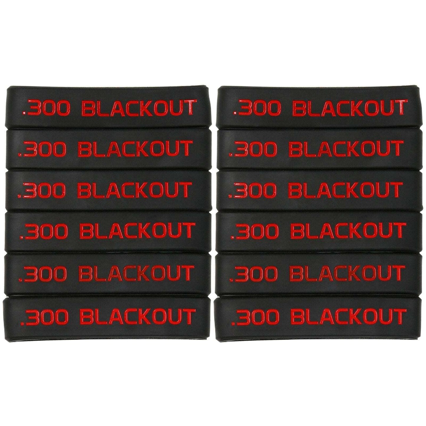 ACTION AIRSOFT 0 .300 Rouge 12 pcs Bande marquage chargeur 6/12 5.56 Nato 300