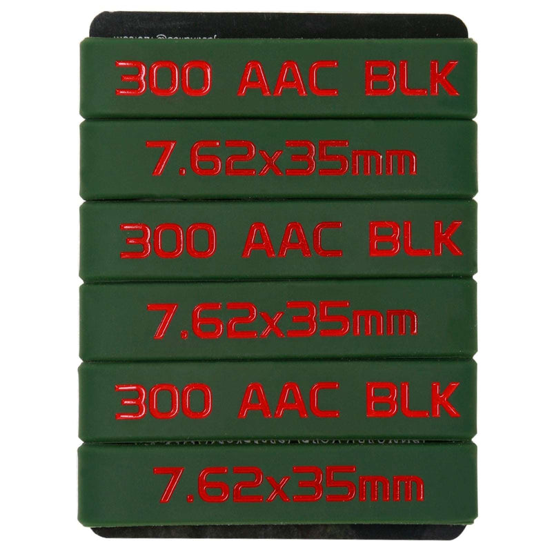 ACTION AIRSOFT 0 .300 Rouge(2) 6 pcs Bande marquage chargeur 6/12 5.56 Nato 300