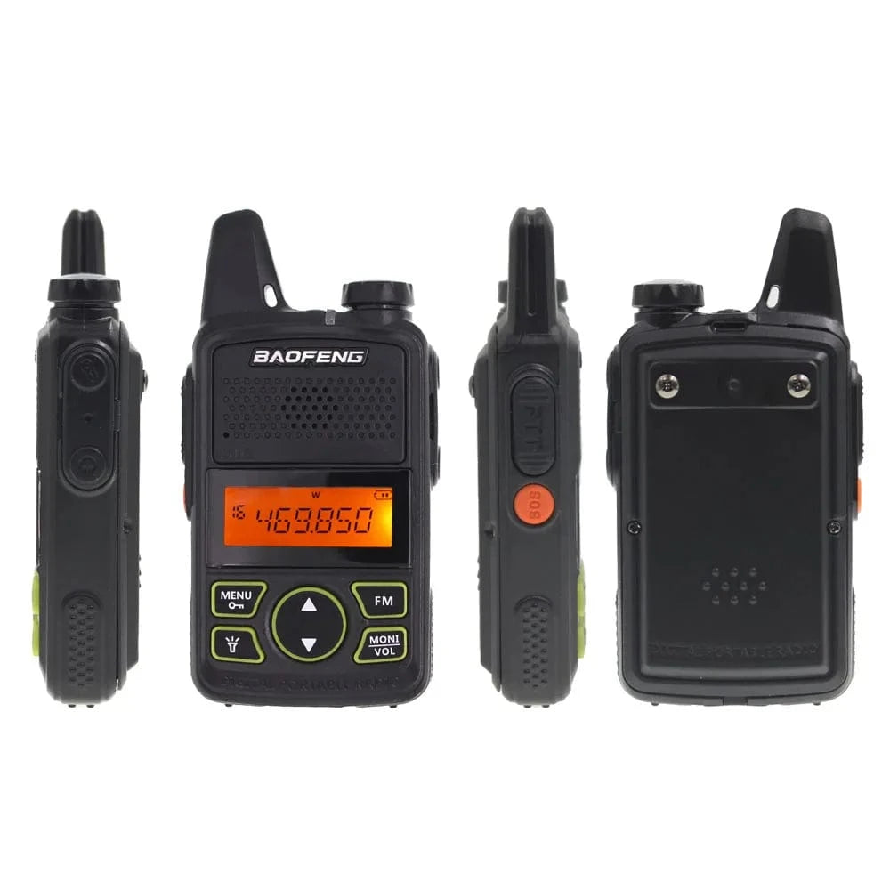 Baofeng BF-T1 Mini Walkie-talkies UHF 400-470MHz Amateur Two-way Radio 5W Portable FM 20CH Transceiver For Kids Toy CB Radio