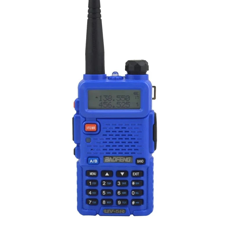 BAOFENG UV-5R Dual Band VHF/UHF 136-174MHz & 400-520MHz FM Portable Two way radio handheld Walkie talkie 5r BF-UV5R Blue / EU