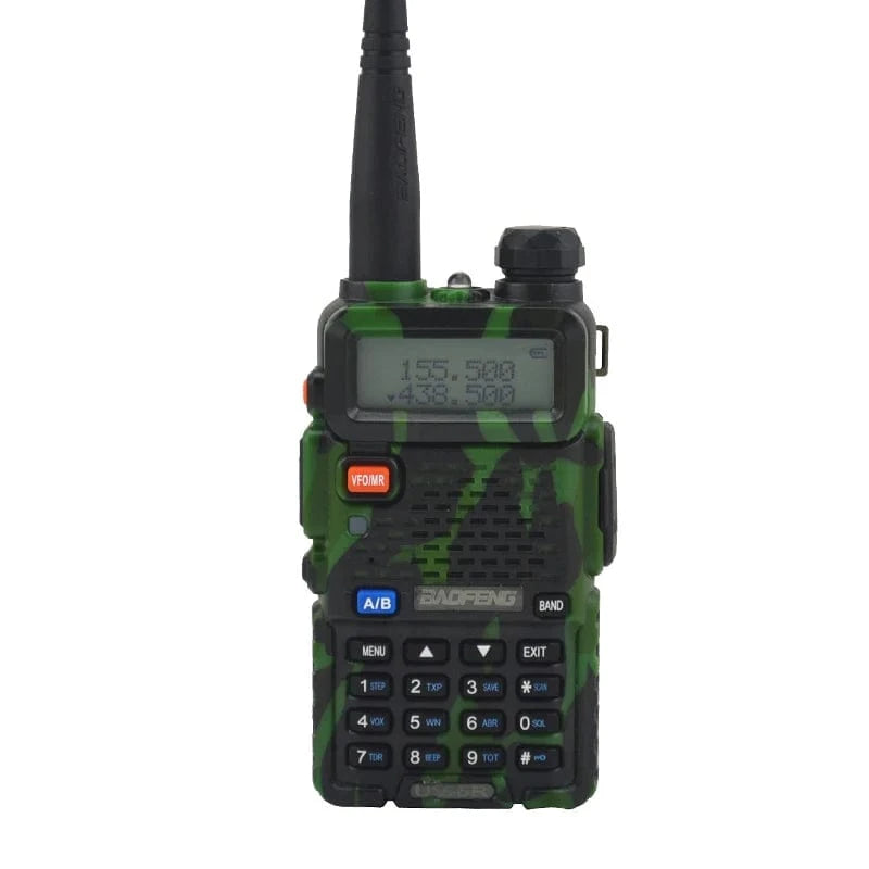 BAOFENG UV-5R Dual Band VHF/UHF 136-174MHz & 400-520MHz FM Portable Two way radio handheld Walkie talkie 5r BF-UV5R Camouflage / US