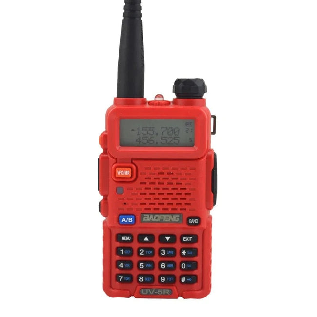 BAOFENG UV-5R Dual Band VHF/UHF 136-174MHz & 400-520MHz FM Portable Two way radio handheld Walkie talkie 5r BF-UV5R Red / EU