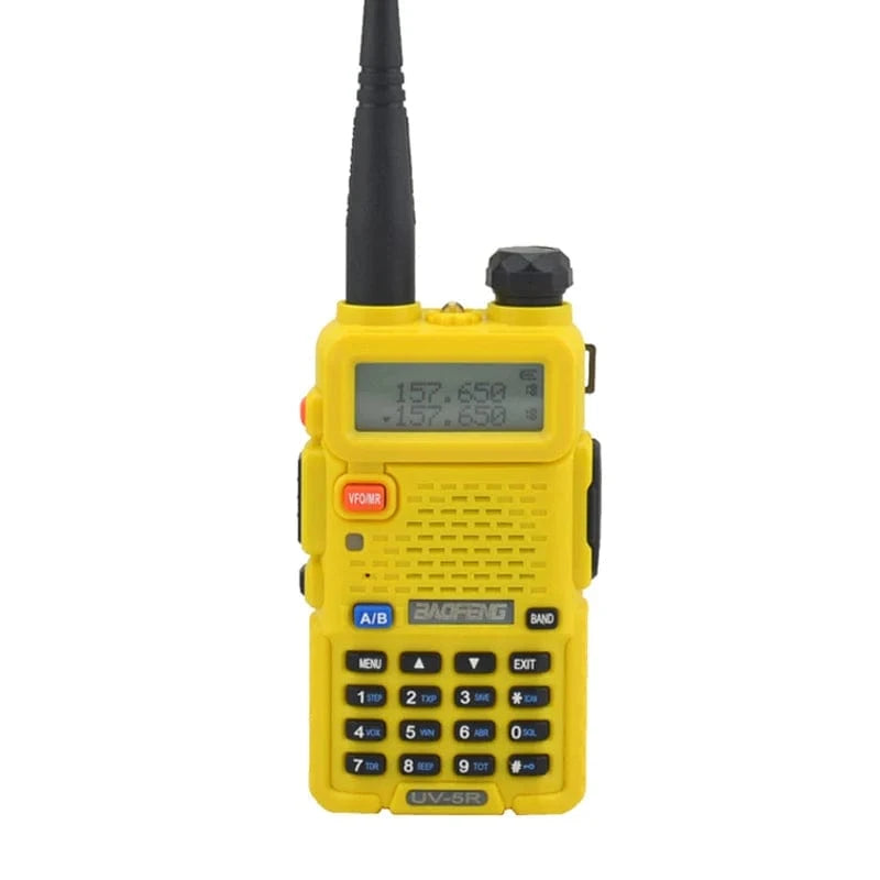 BAOFENG UV-5R Dual Band VHF/UHF 136-174MHz & 400-520MHz FM Portable Two way radio handheld Walkie talkie 5r BF-UV5R Yellow / US