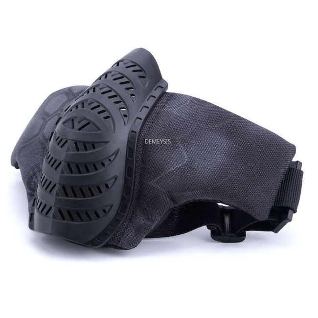 Demi-masque tactique en acier, 1 pièce, masque facial en maille de Style militaire pour le tir de chasse Airsoft 18 Demi-masque tactique en acier, 1 pièce, masque facial en maille de Style militaire pour le tir de chasse Airsoft 18
